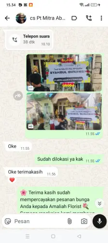 Testimonial Papan Bunga salammulya