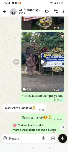 Testimonial Papan Bunga salammulya